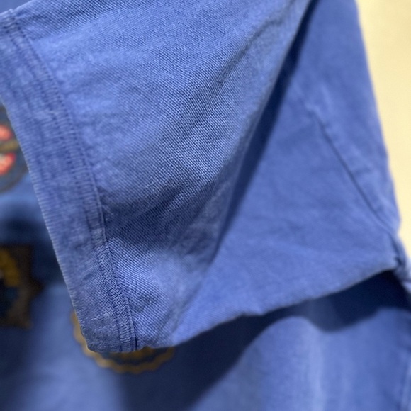 Vintage 90s Size: 18/20 Bonjour Jeans Graphic Oversized Boxy Blue Tee. - Picture 12 of 14